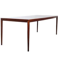 Extendable Rosewood Dining Table by Severin Hansen for Bovenkamp Furniture 1960s