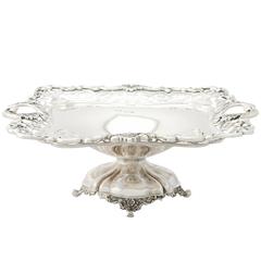 Sterling Silver Bon Bon / Cake Dish - Antique Edwardian