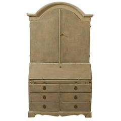 Late 18th Century-Early 19th Century Rococo Style Slant Front Swedish Secretary