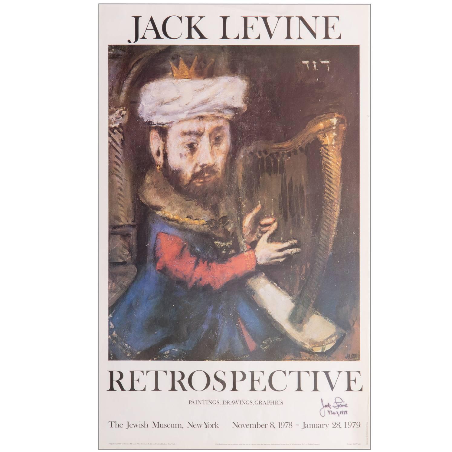 Signed Jack Levine Poster For Sale