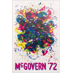 Retro Signed Sam Francis McGovern '72 Poster