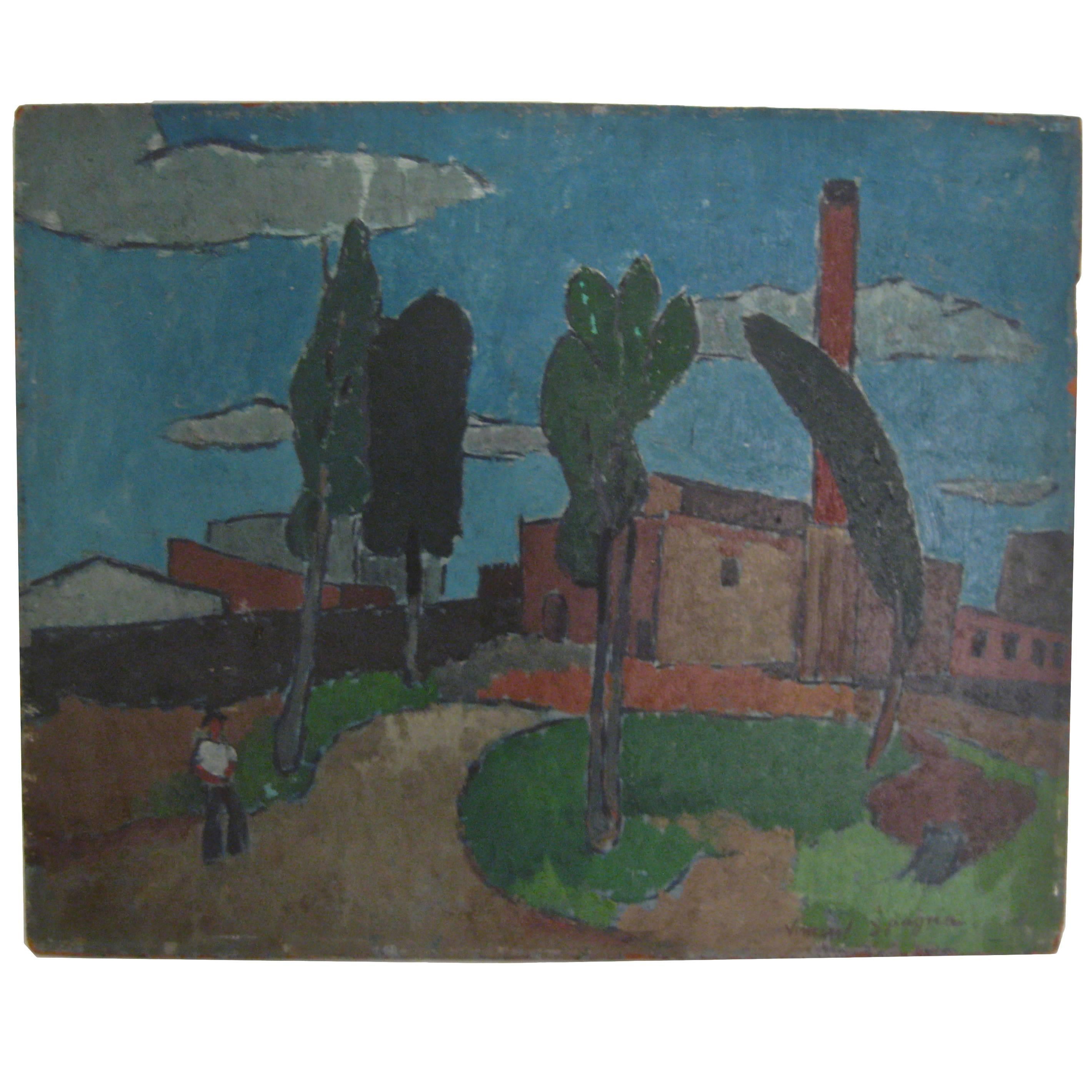 Vincent Spagna 1940s Factory Painting