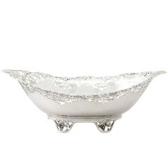 1933 Antique Sterling Silver Fruit Dish