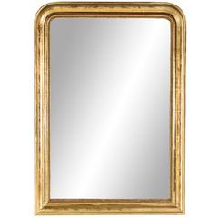 Grand miroir Louis Philippe en bois doré:: France:: vers 1830