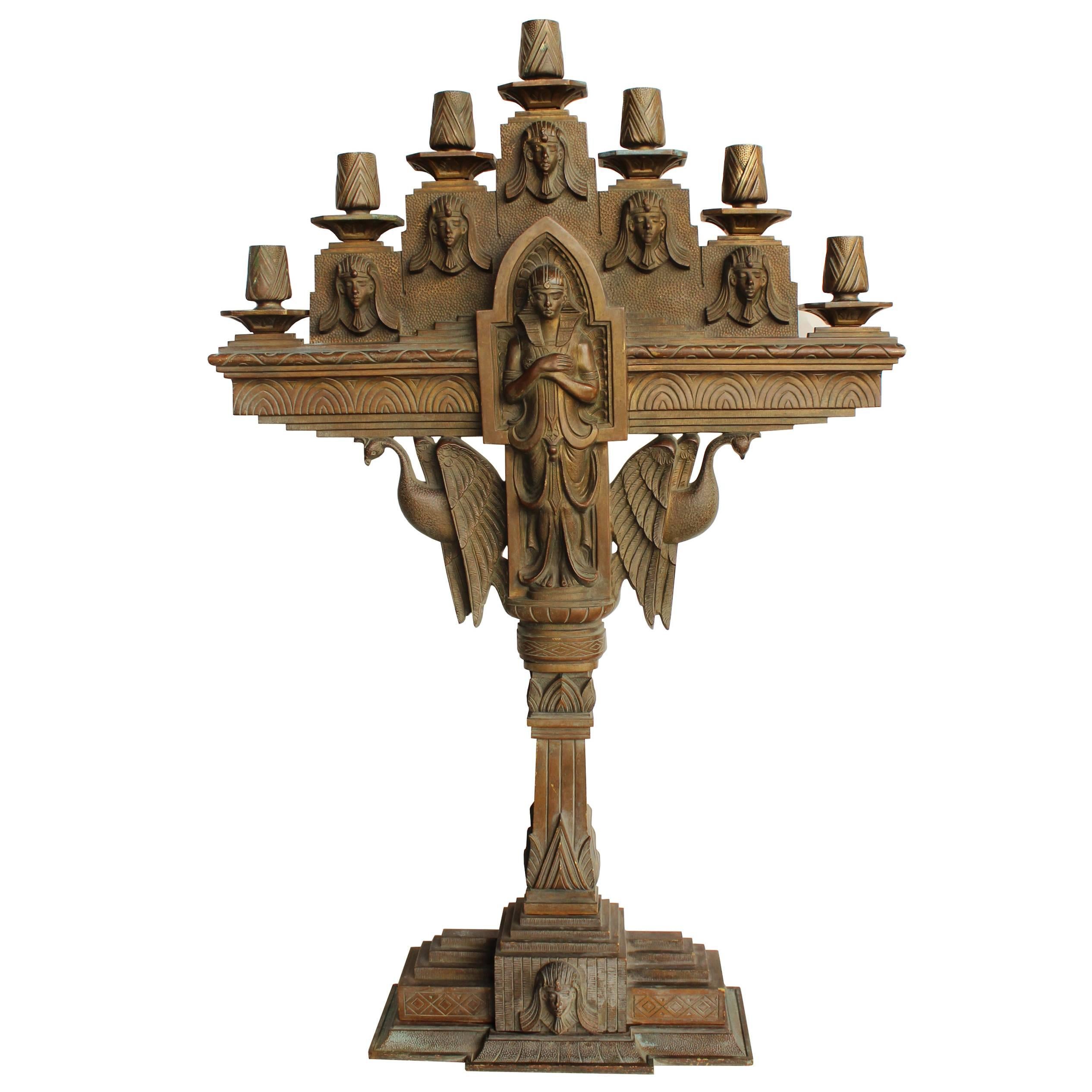 Egyptian Revival Candelabrum