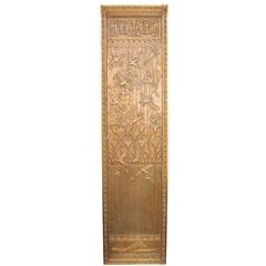 Antique Egyptian Revival Bronze Elevator Door Panel