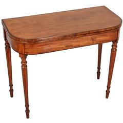 George III Period Pale Mahogany Card Table