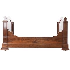 French Louis Philippe Walnut Daybed