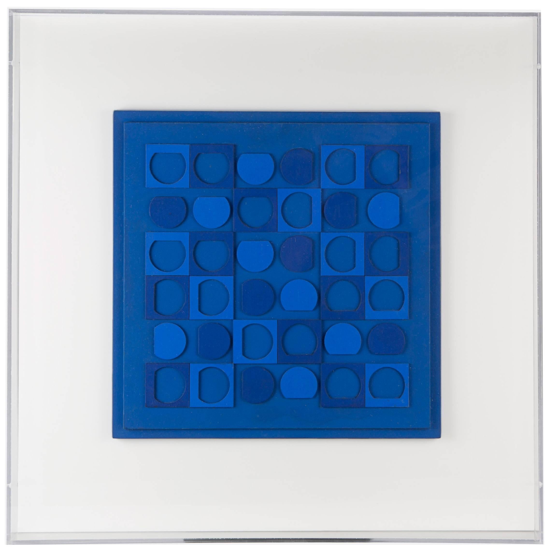 Victor Vasarely, Bellatrix 1970, Painted Relief Multiple For Sale