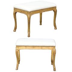 Pair of Giltwood Benches