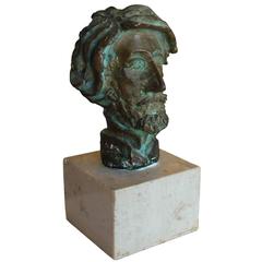 Small Bronze Bust Sculpture by David Adickes