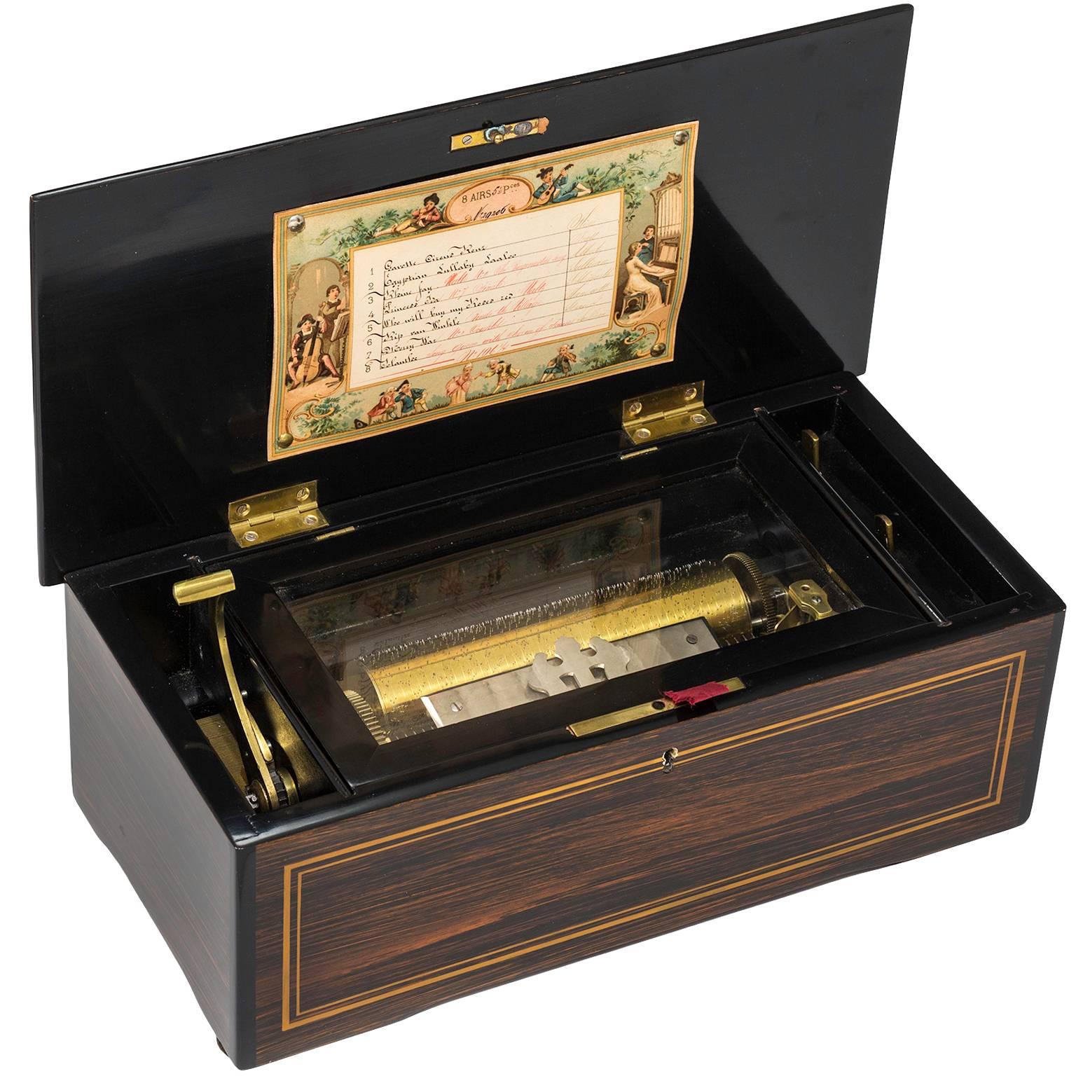 19th Century Fabulous Swiss Music Box For Sale