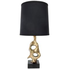 French Bronze Table Lamp by Michel Jaubert