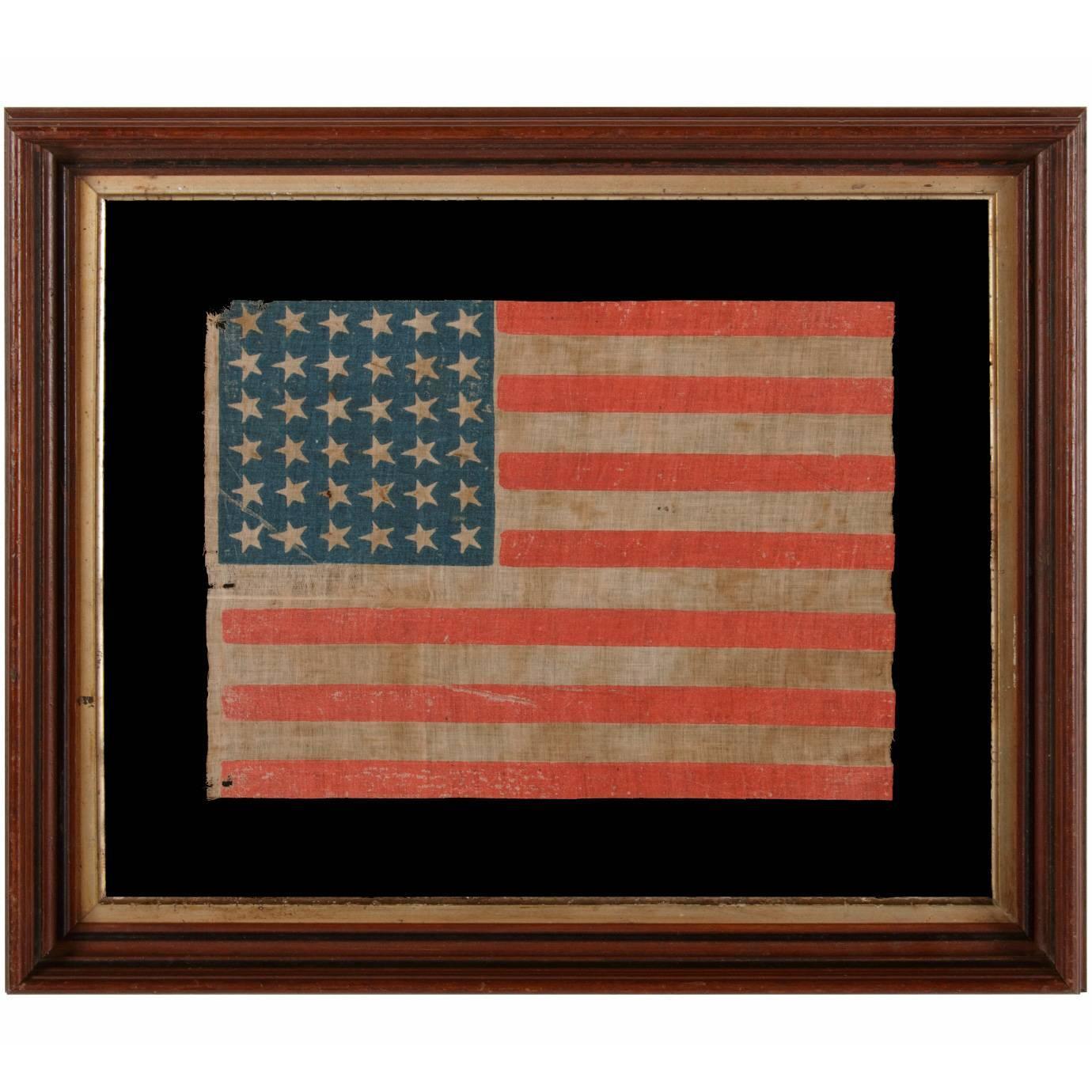 36 Star Antiques American Parade Flag of the Civil War Era at 1stdibs