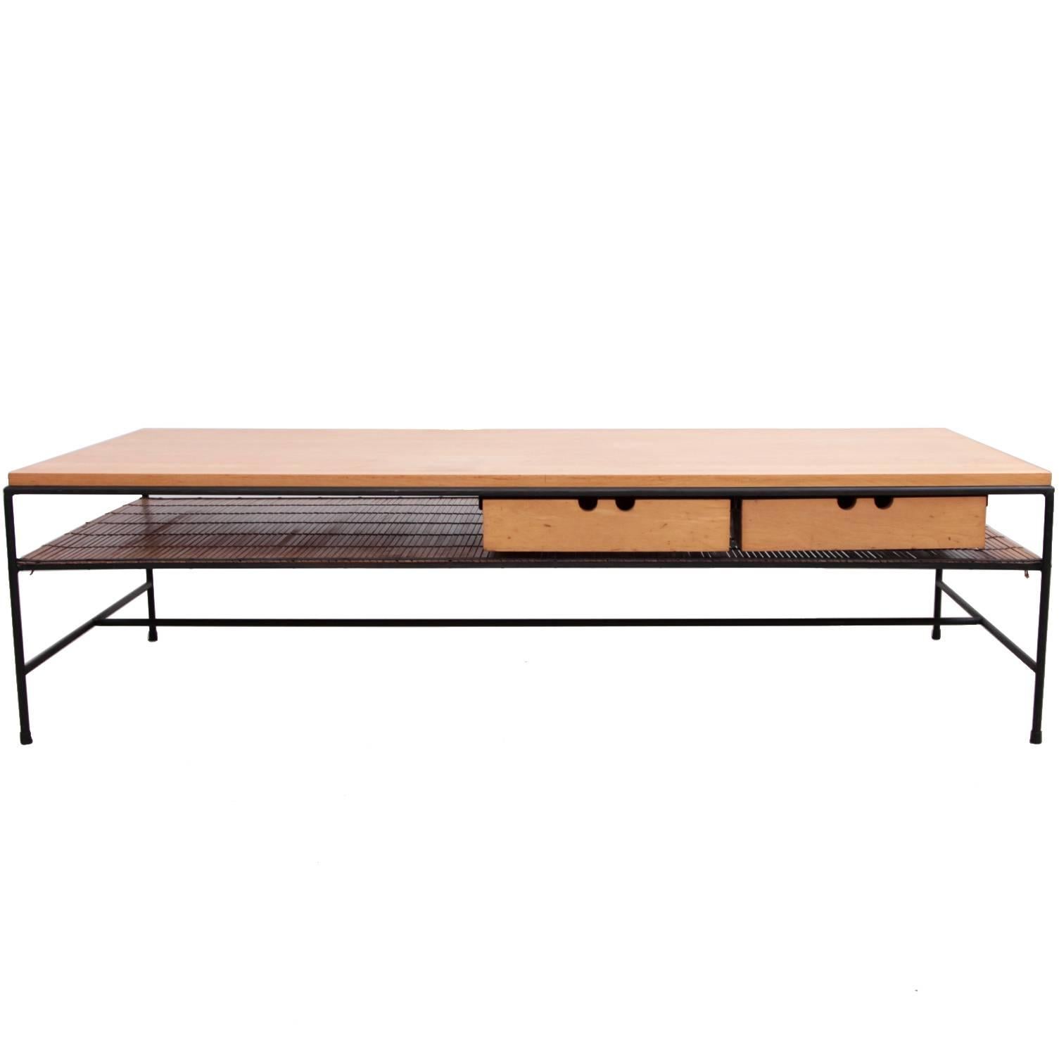 Paul Mccobb Planner Group Wrought Iron Coffee Table for Winchendon