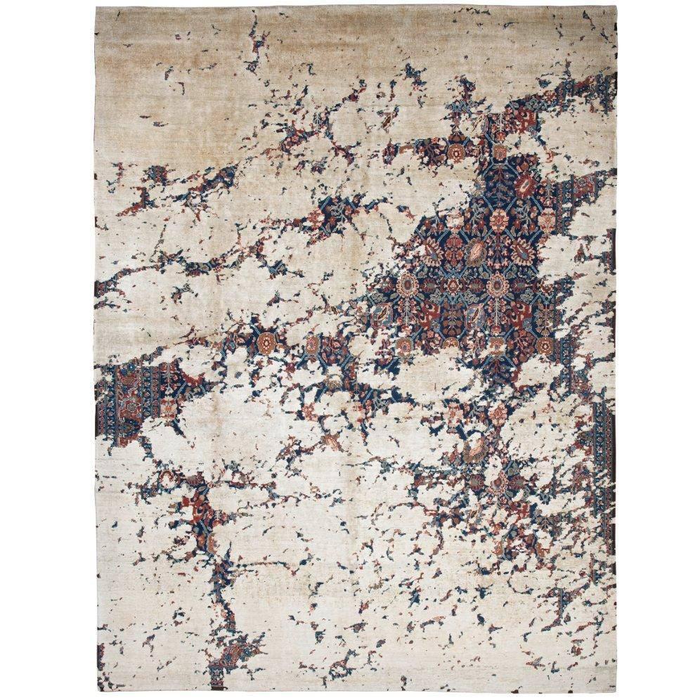 Tabriz Canal Aerial from Erased Heritage Carpet Collection by Jan Kath For Sale
