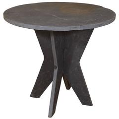 Small Round Slate table d'Ardoise