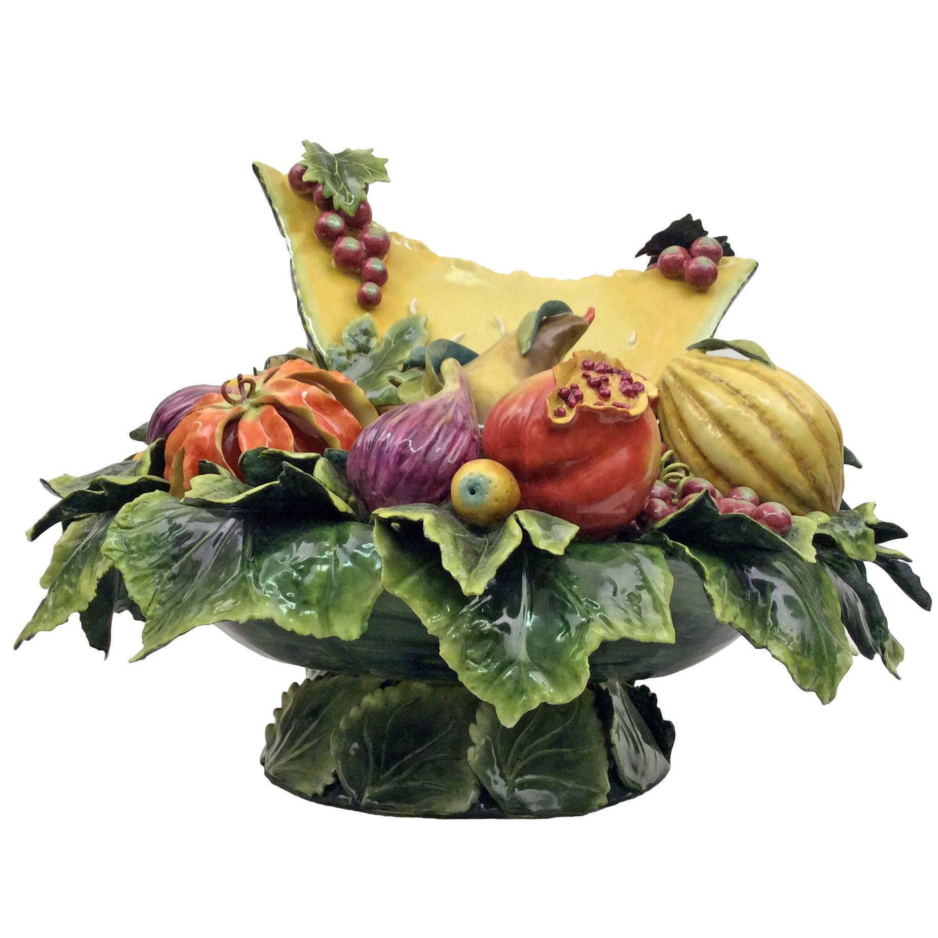 Grand Dionysus Fruit Bowl Centerpiece For Sale