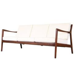 Folke Ohlsson Walnut Sofa for Dux