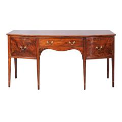 George III Mahogany Bow-Front Sideboard, Early 19th Century