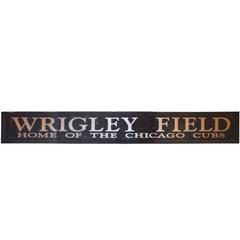 Vintage Wrigley Field Sign