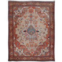 Antique 19th Century Persian Serapi Heriz Rug 8
