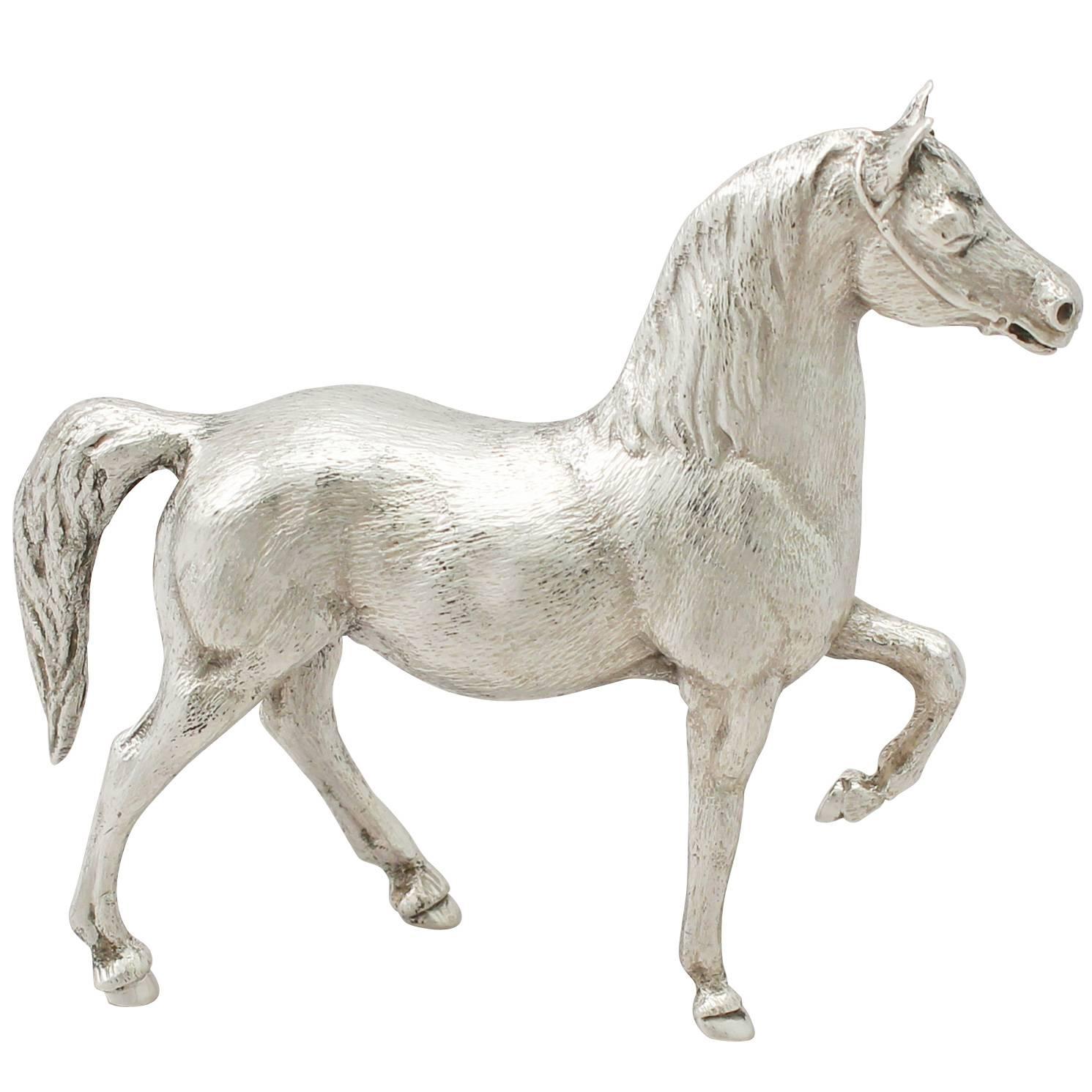 Vintage Sterling Silver Model of a Horse