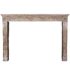 Unusual 19th Century antique fireplace mantel in Hardstone 1