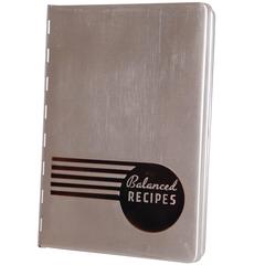 Vintage Pillsbury Balanced Recipes Streamline Aluminum Art Deco Book, 1933, Chicago WF