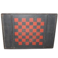 19th Century Original Painted Checker Gamerboard