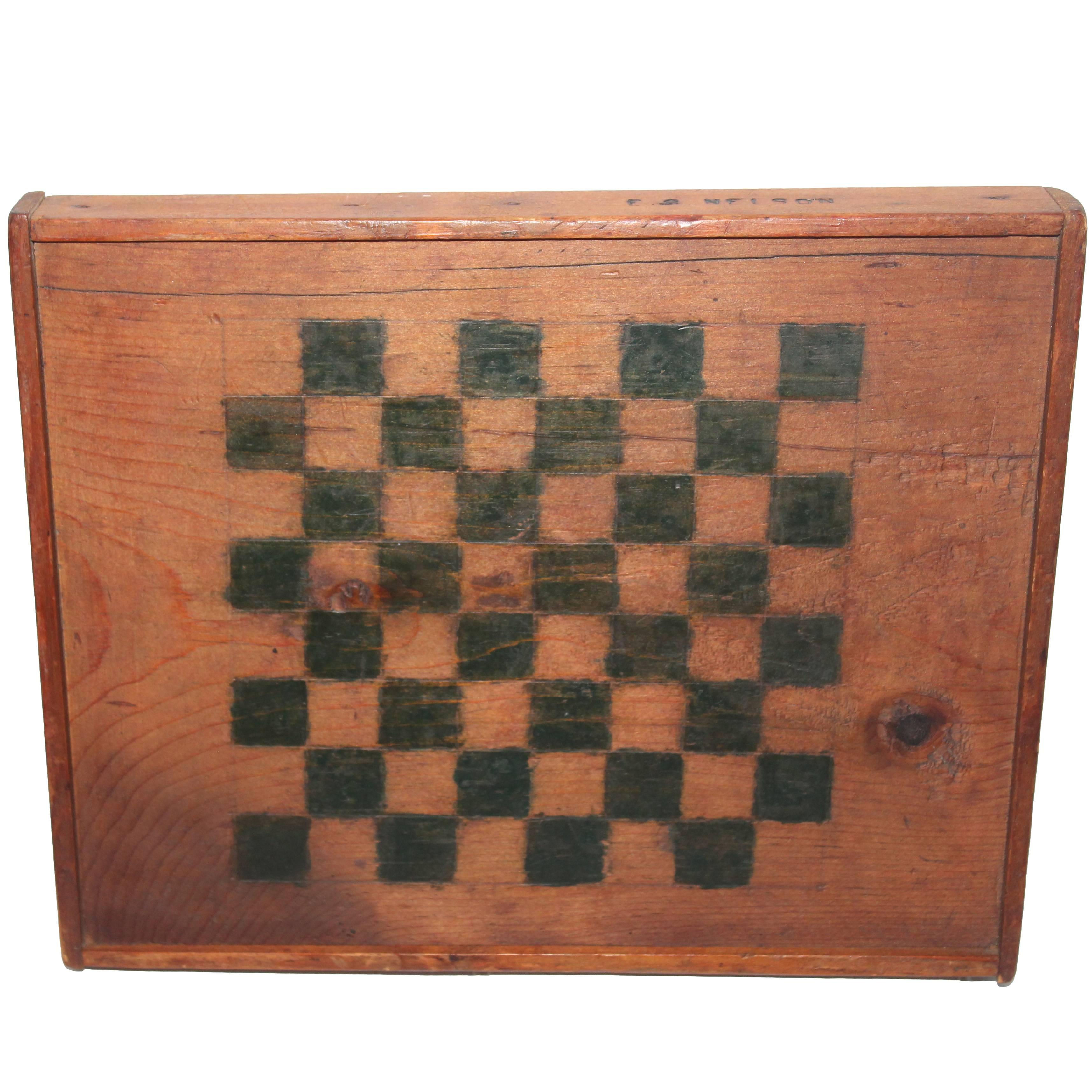 Early hand made 19th c. gameboard