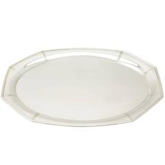 German Silver Salver, Art Deco Style, Vintage, circa 1940 2