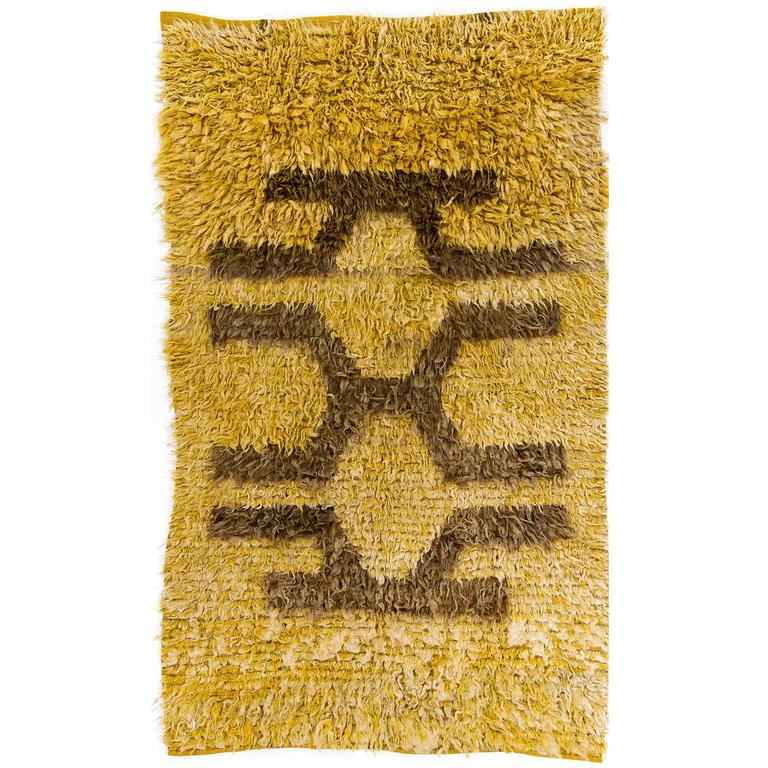 Vintage Angora Mohair Tulu Rug For Sale at 1stdibs