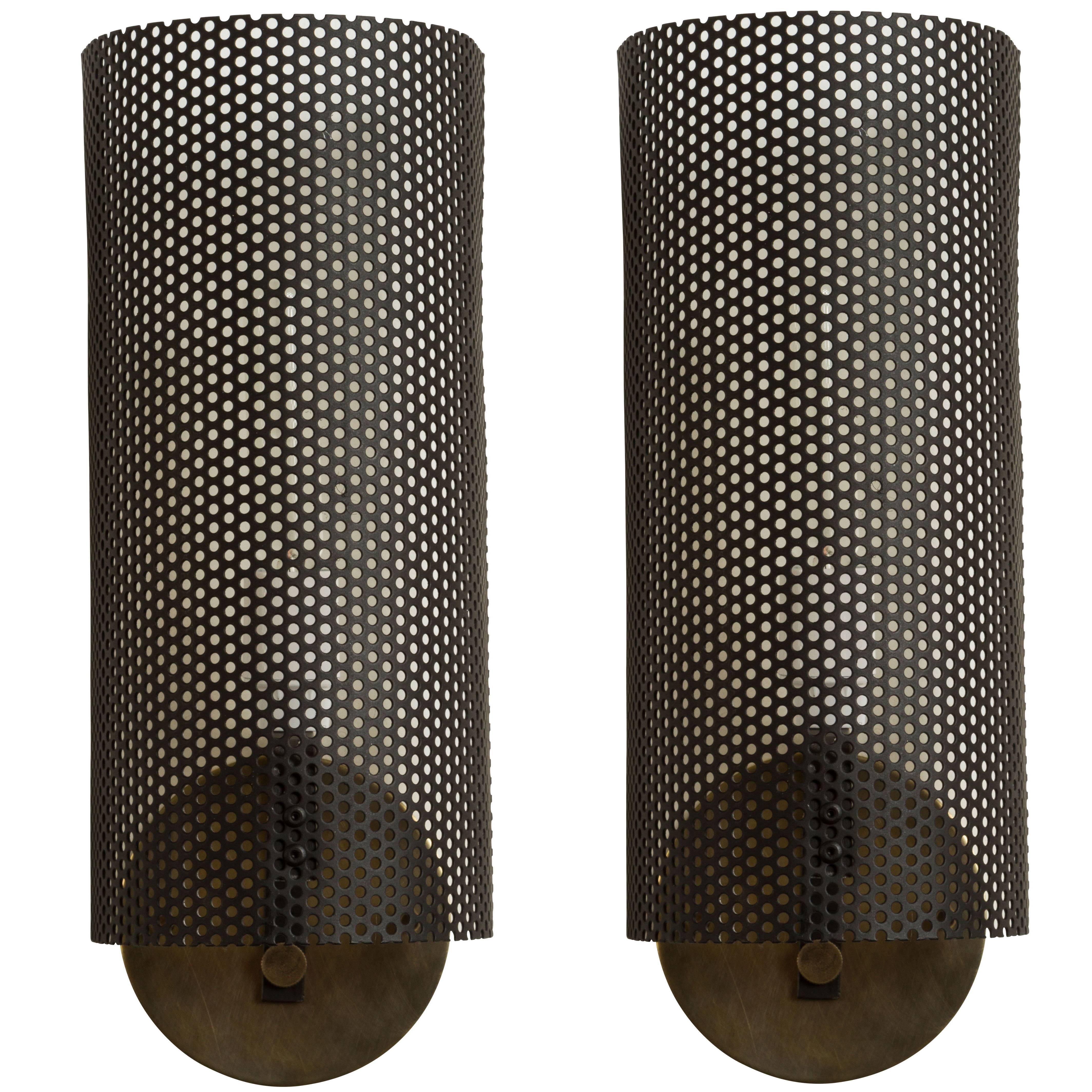 Pair of French Perforated Sconces