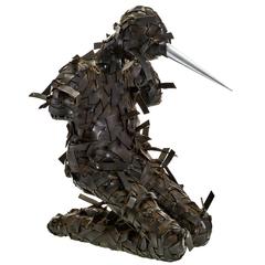 Unique Black Rubber Figural Sculpture 11