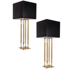 Pair of Stiffel Parzinger Style Lamps