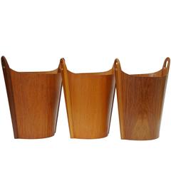 Trio of P. S. Heggen Waste Basket Designed by Einar Barnes