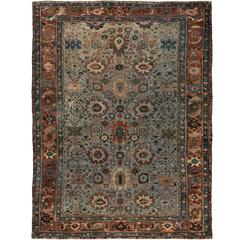 Late 1800s Antique Persian Sultanabad Rug