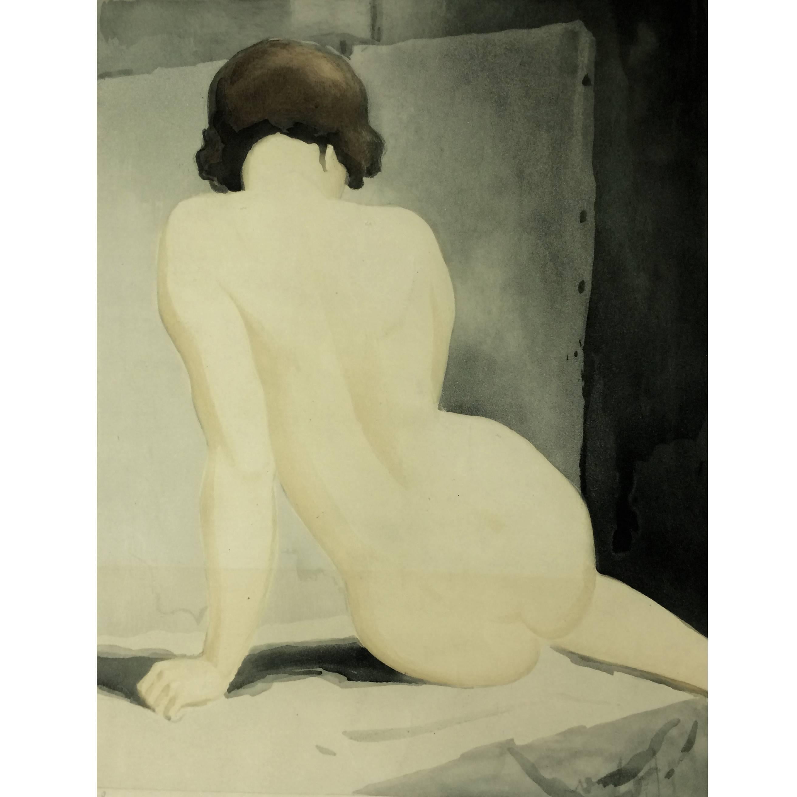 Vladimir Rozmainsky, Art Deco Nude For Sale