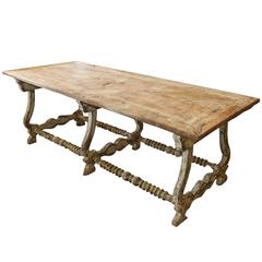 Antique Painted Spanish Trestle Table