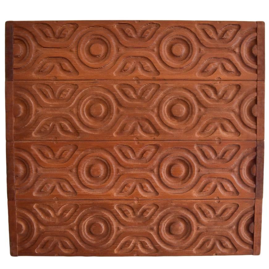 Sherrill Broudy for Panelcarve Redwood Panel Wall Hanging