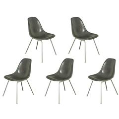 Charles and Ray Eames for Herman Miller Gray Shell Chairs 9