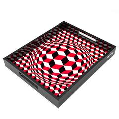 Lacquer Tray by Victor Vasarely