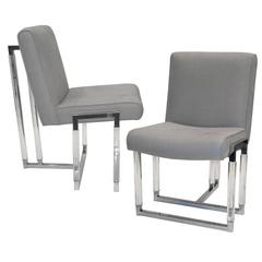 Pair of Metric Side Chairs by Charles Hollis Jones