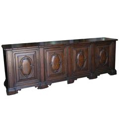 Antique Tuscan Walnut Credenza