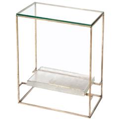 Floating Cast Glass Side Table