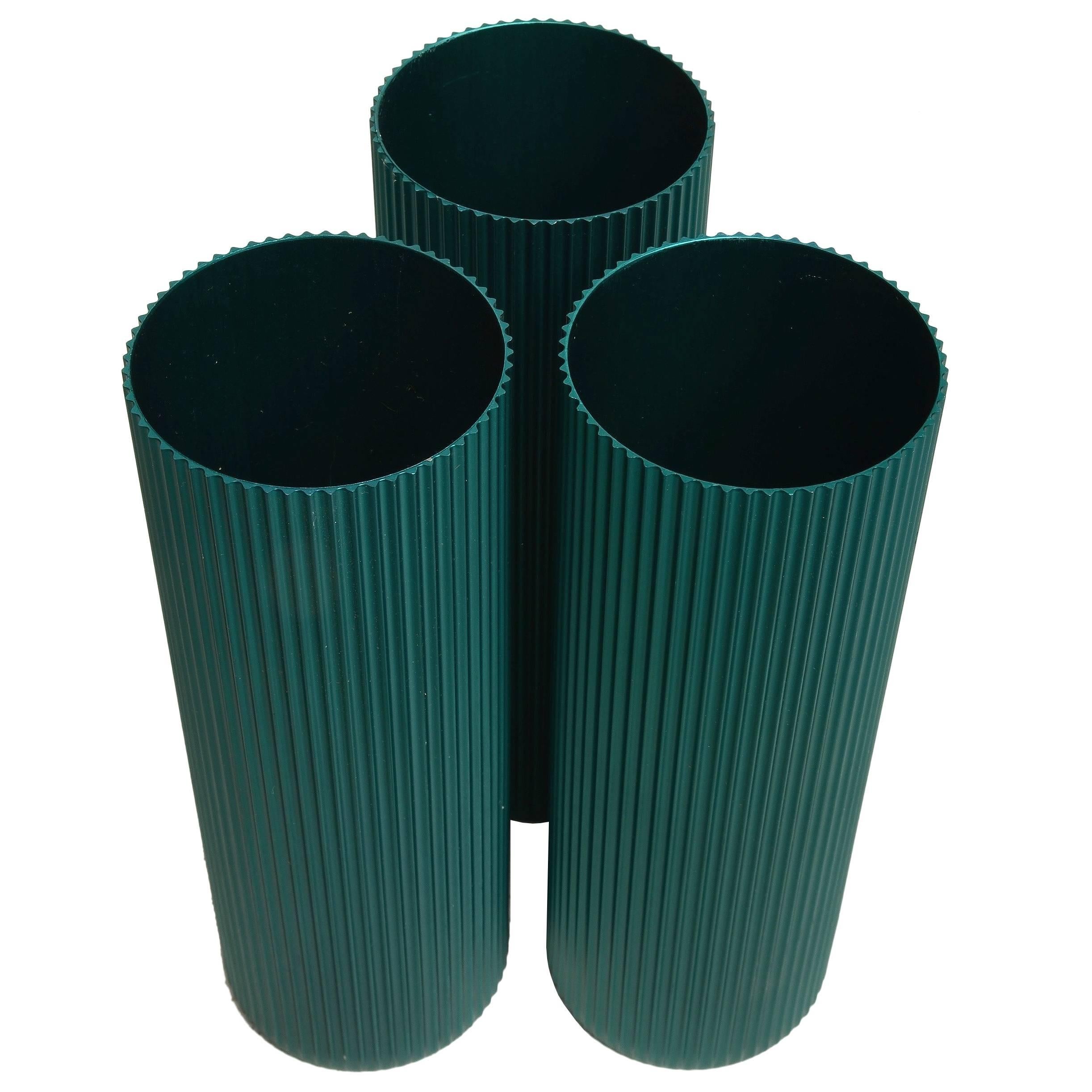 Alcoa Anodized Aluminum Vases  For Sale