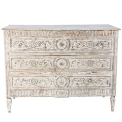 19th Century French Three Drawer Commode