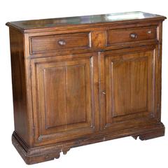 Antique Northern Italian Walnut Credenza