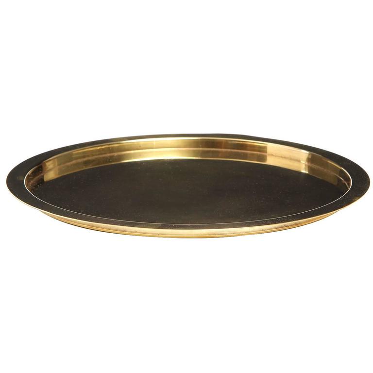 Brass Serving Tray by Stelton For Sale at 1stdibs
